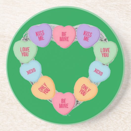 コースターキャンディラブハート コースター (正面)