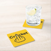 コースタークリケットフリップ スクエアペーパーコースター (インサイチュ)