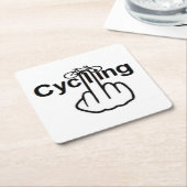 コースターサイクリング反転 スクエアペーパーコースター (アングル)