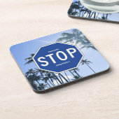 コースターストップ – 青記号 – 6のセット コースター (左側)