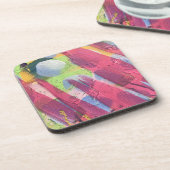 コースターズインザ抽象芸術綿デザイン コースター (左側)