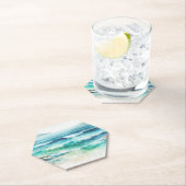 コースターズ海波ビーチ水の色絵を描の ペーパーコースター (インサイチュ)