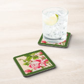 コースターセットでバラ色の豊富 コースター (右側)