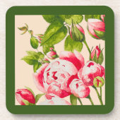 コースターセットでバラ色の豊富 コースター (正面)