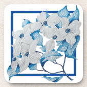 コースターセットのハナミズキの花 コースター (正面)