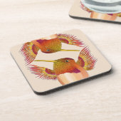 コースターセットのハミングバード コースター (左側)