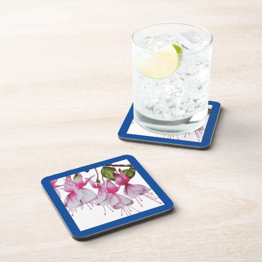 コースターセットの'フェスティバル明るい赤紫色' コースター (右側)