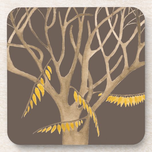 コースターセットの晩秋 コースター (正面)