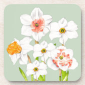 コースターセットの水仙 コースター (正面)