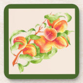 コースターセットの「ピーチパラダイス」 コースター (正面)