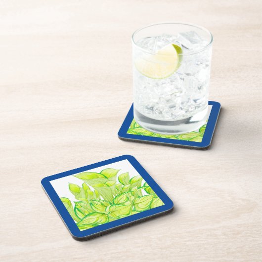 コースターセットの「調和を緑に」 コースター (右側)