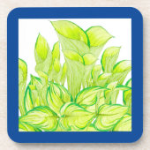 コースターセットの「調和を緑に」 コースター (正面)