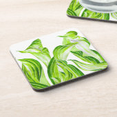 コースターセットの「Hosta with the Mosta」 コースター (左側)