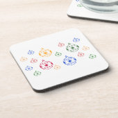 コースターセット – クリスマスツリーオーナメント コースター (左側)