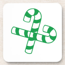 コースターセット – グリーンキャンディーキャン コースター