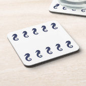 コースターセット – シーホース（ネイビーブルー） コースター (左側)