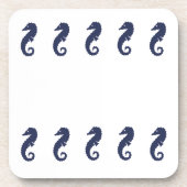 コースターセット – シーホース（ネイビーブルー） コースター (正面)