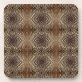 コースターセット – ジオメトリックヒマワリーシードパターン コースター (正面)