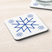 コースターセット – ブルースノーフレーク コースター (左側)