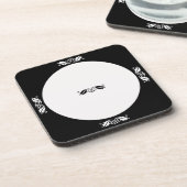 コースターセット – ホリ葉ーズの白黒 コースター (左側)