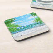 コースターセット – 熱帯海シーン コースター (左側)