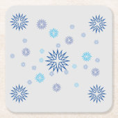 コースターセット – 白熱［赤熱］光を放つ星 スクエアペーパーコースター (正面)