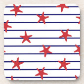 コースターセット – 赤いヒトデ コースター (正面)