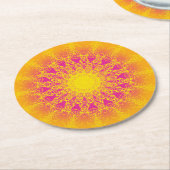 コースターデザインマンダラ ラウンドペーパーコースター (アングル)