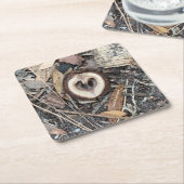 コースターナットハート スクエアペーパーコースター (アングル)