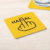 コースターハラールフリップ スクエアペーパーコースター (アングル)