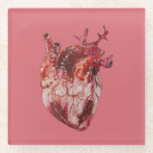 コースターハート ガラスコースター (正面)