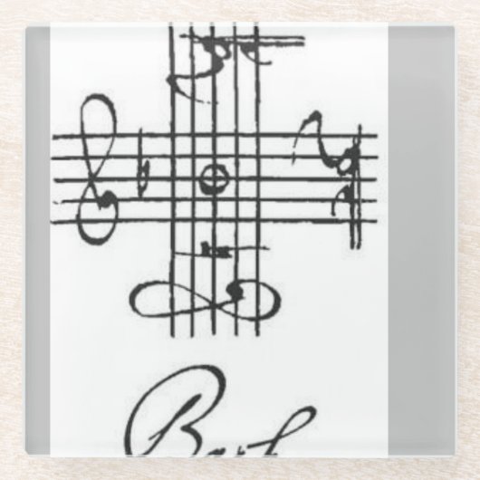 コースターバッハの謎 ガラスコースター (正面)