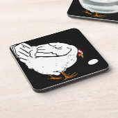 コースタービクトリアンにウッドカットのチキン コースター (左側)