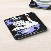 コースタービクトリアンに乗ったウッドカットの白鳥 コースター (左側)