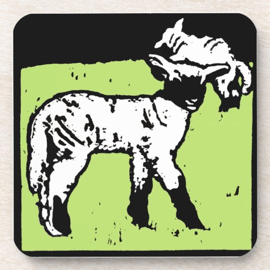 コースタービクトリアンのウッドカットランプ コースター (正面)