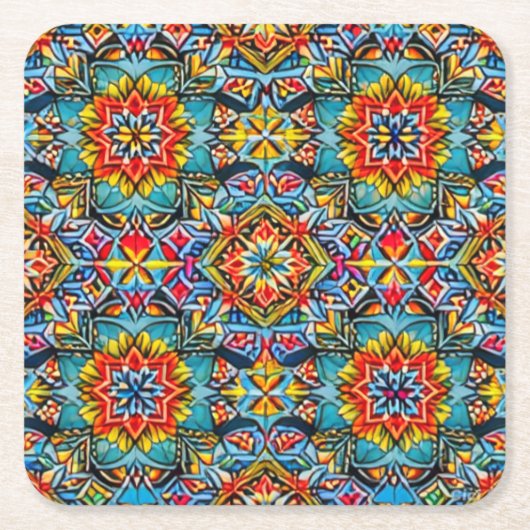 コースターファンキー スクエアペーパーコースター (正面)