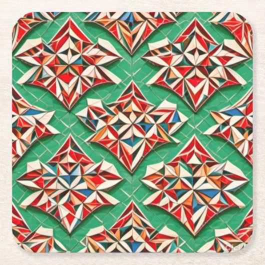 コースターファンキー スクエアペーパーコースター (正面)