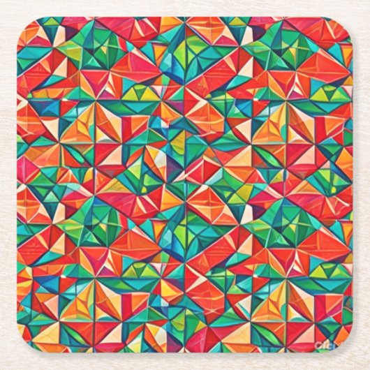 コースターファンキー スクエアペーパーコースター (正面)