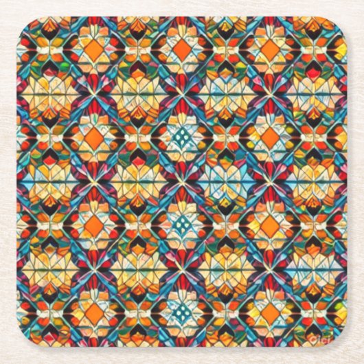 コースターファンキー スクエアペーパーコースター (正面)