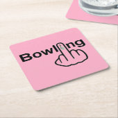 コースターボーリング反転 スクエアペーパーコースター (アングル)