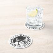 コースター上の高コントラストハイキングイメージ ラウンドペーパーコースター (インサイチュ)