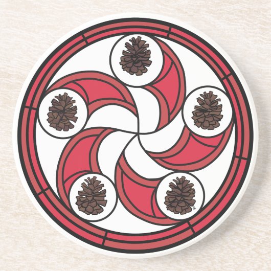 コースター上のZisa hexサイン コースター (正面)