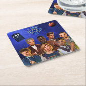 コースター医師 スクエアペーパーコースター (アングル)