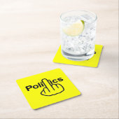 コースター政治の逆転 スクエアペーパーコースター (インサイチュ)