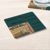 コースター来られるクリスチャンシーク! スクエアペーパーコースター (アングル)