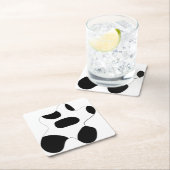 コースター牛 スクエアペーパーコースター (インサイチュ)