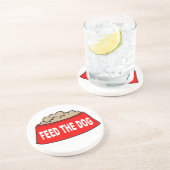 コースター犬のフード食べ物を与えボール赤 コースター (側面)