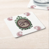 コースター猫 スクエアペーパーコースター (アングル)