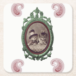 コースター猫 スクエアペーパーコースター
