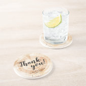 コースター素朴に結婚感謝の木の粒 コースター (側面)